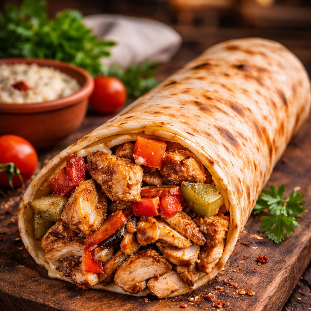 Afrika Soslu Zurna Tavuk Döner Dürüm