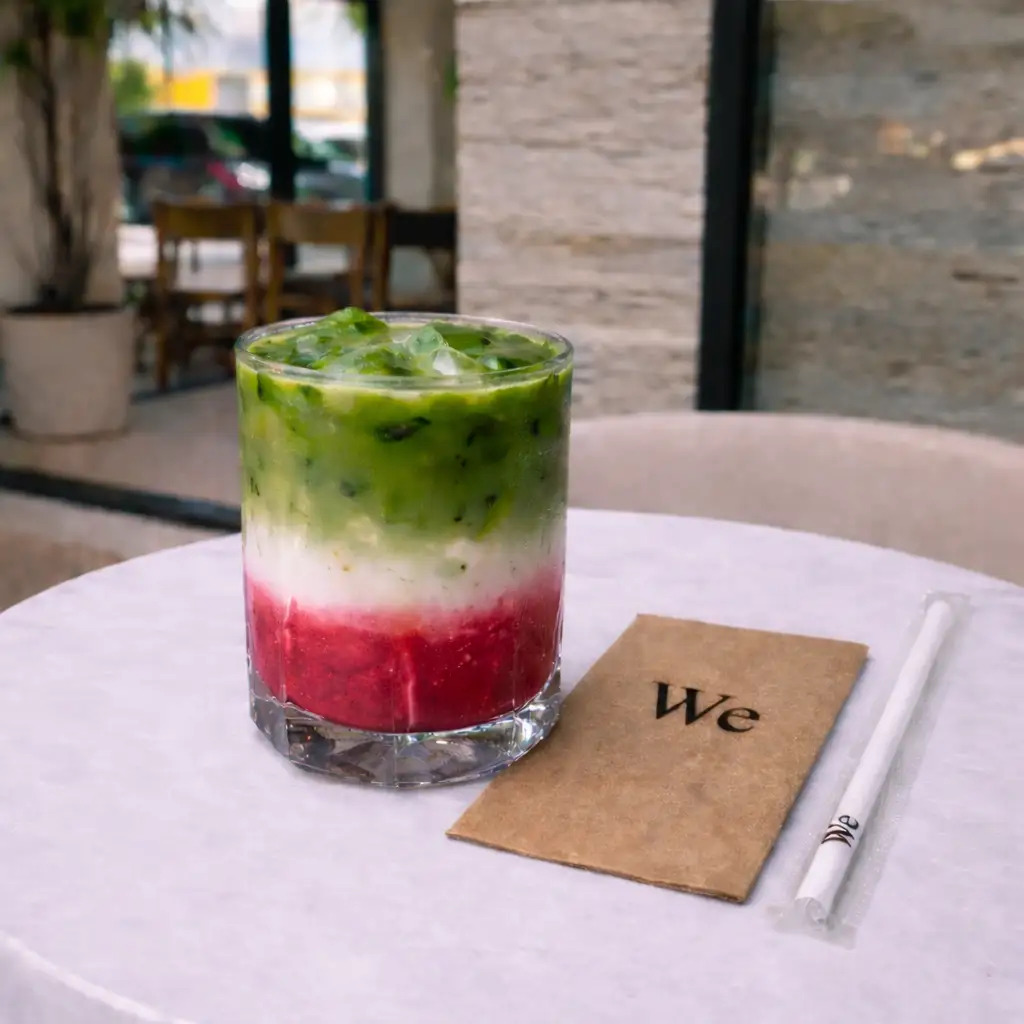 Ice Raspberry Matcha Latte