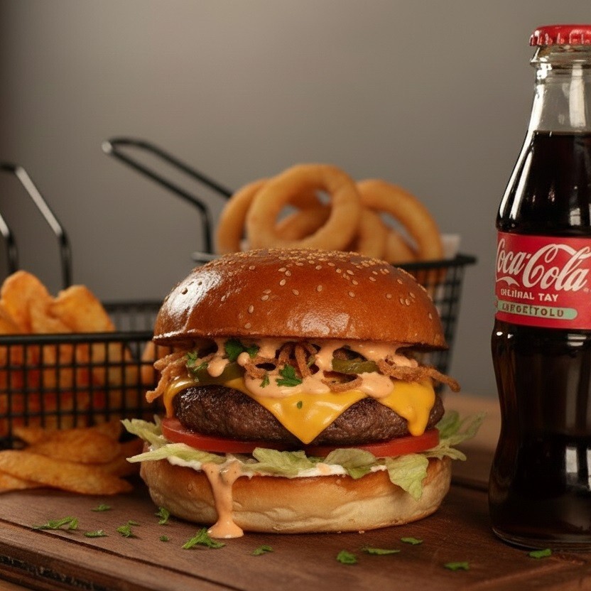 3'Lü Burger Menü