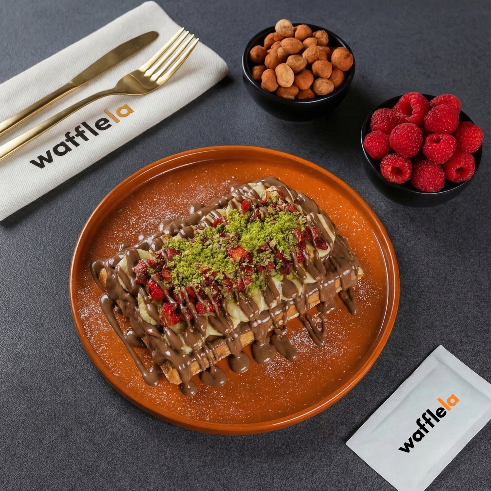 Sütlü Çikolatalı Waffle