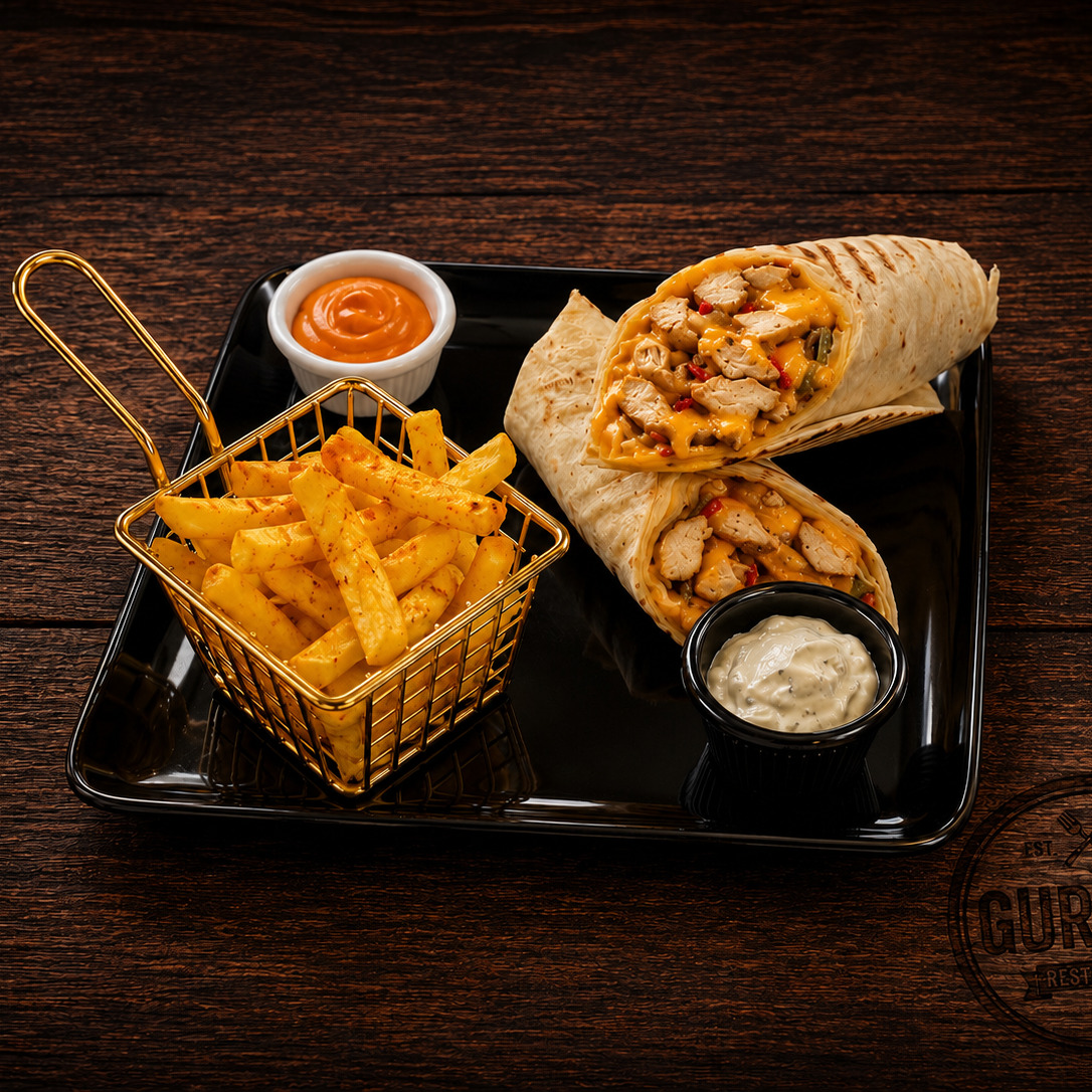 Cheddarlı Tavuk Wrap