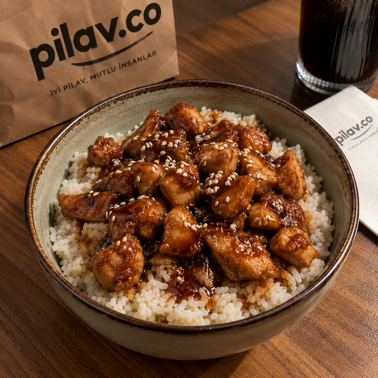 Pilav Üstü Teriyaki Soslu Tavuk