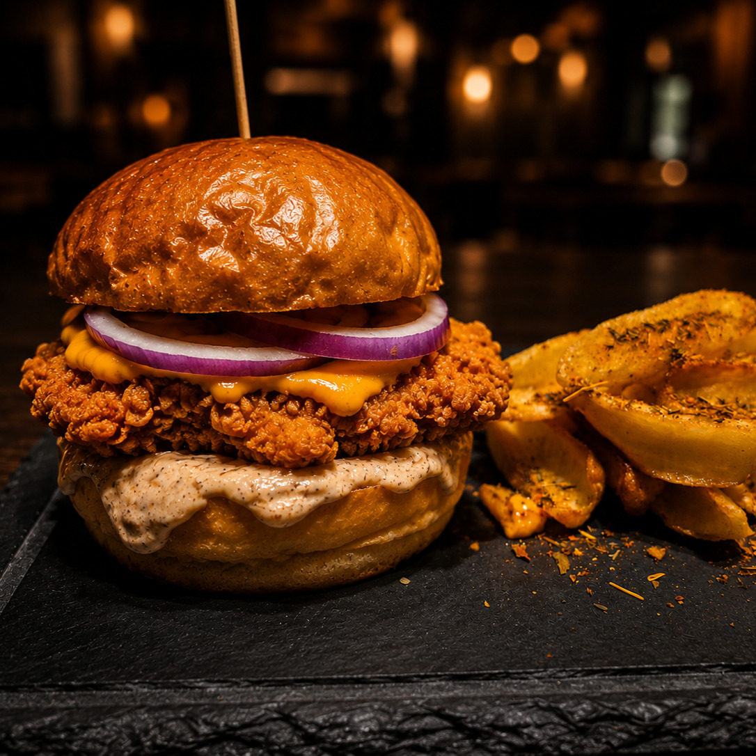Crispy Chicken Olive & Trüf Burger