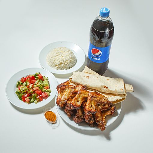 Özel Soslu Tavuk Kanat Menü