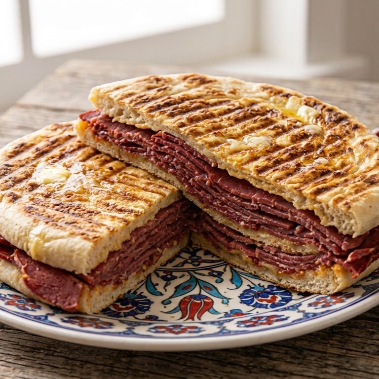 Pastırmalı Bazlama Tost