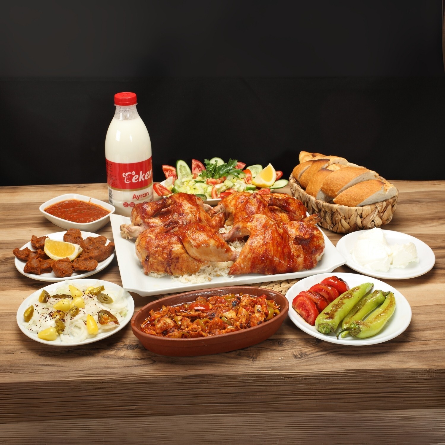 Germeç Piliç Tepsi Menü 3 (5-6 Kişilik)