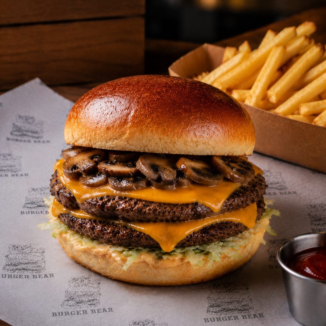 Double Mushroom Burger
