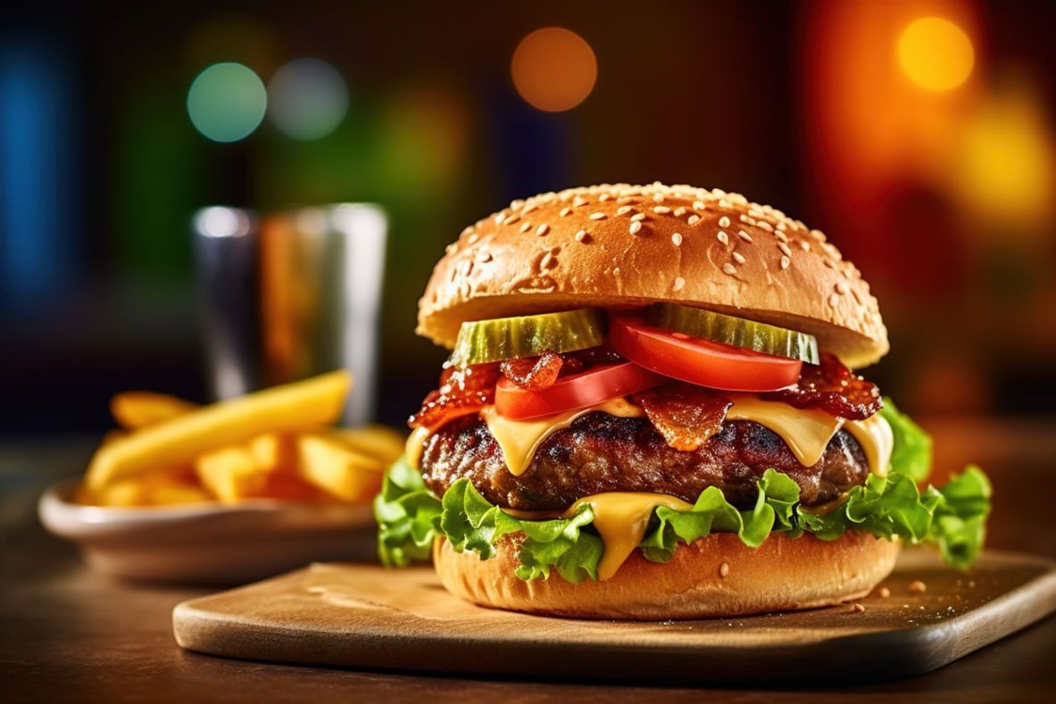 Kafa BURGER +coca cola