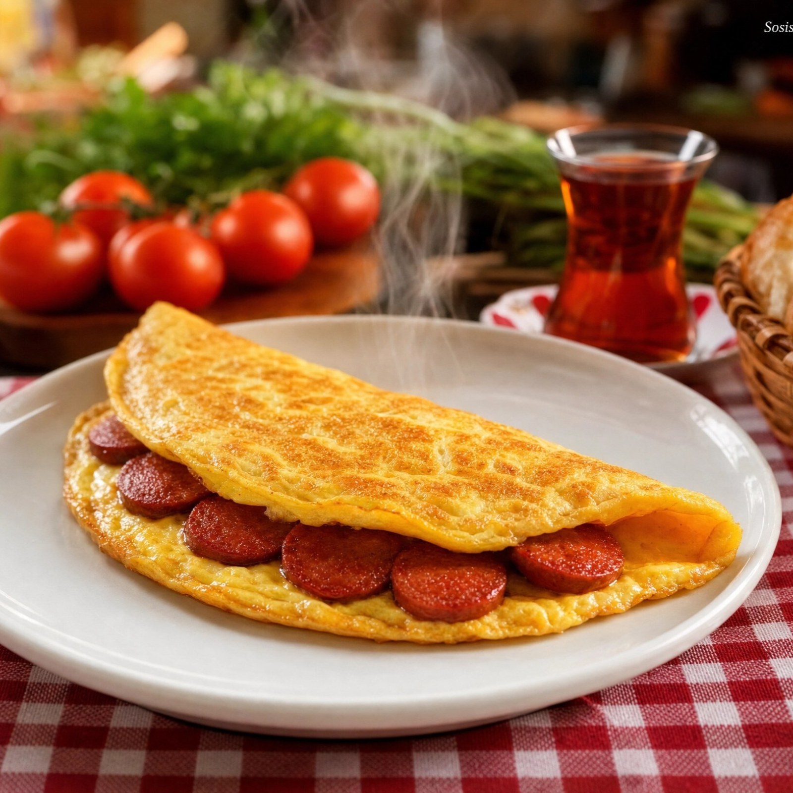 Sosisli Omlet