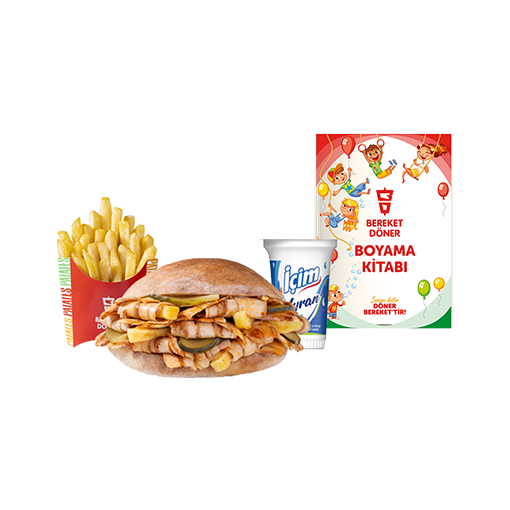 Boyama Kitabı Hediyeli Çocuk Menüsü