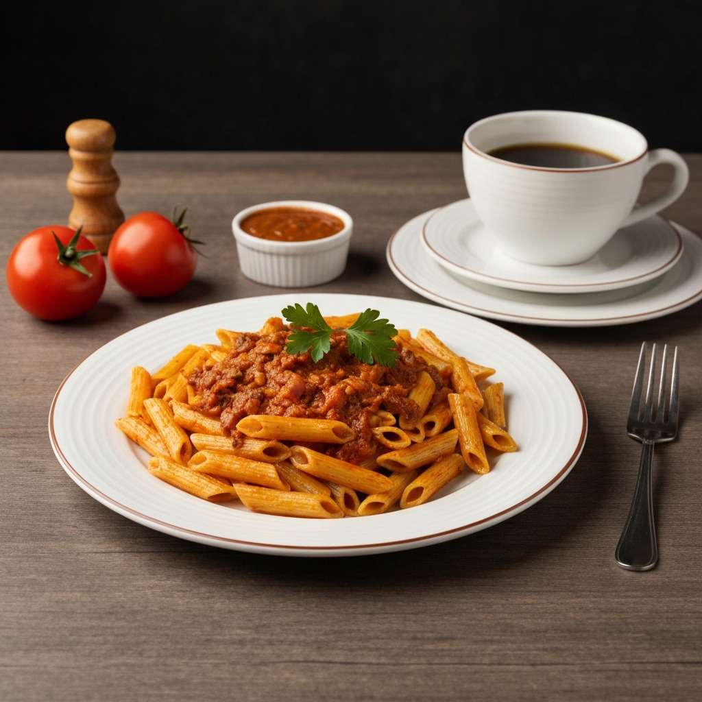 Kremalı Mantarlı Tavuklu Penne