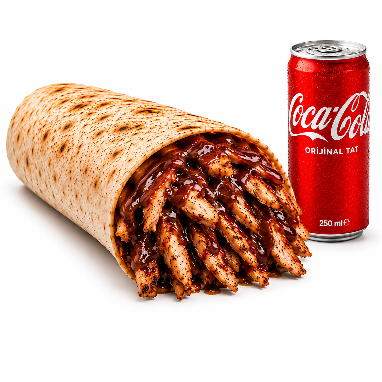 Barbekü Soslu Zurna Tavuk Döner+Patates Kızartması+Coca Cola(250ml)