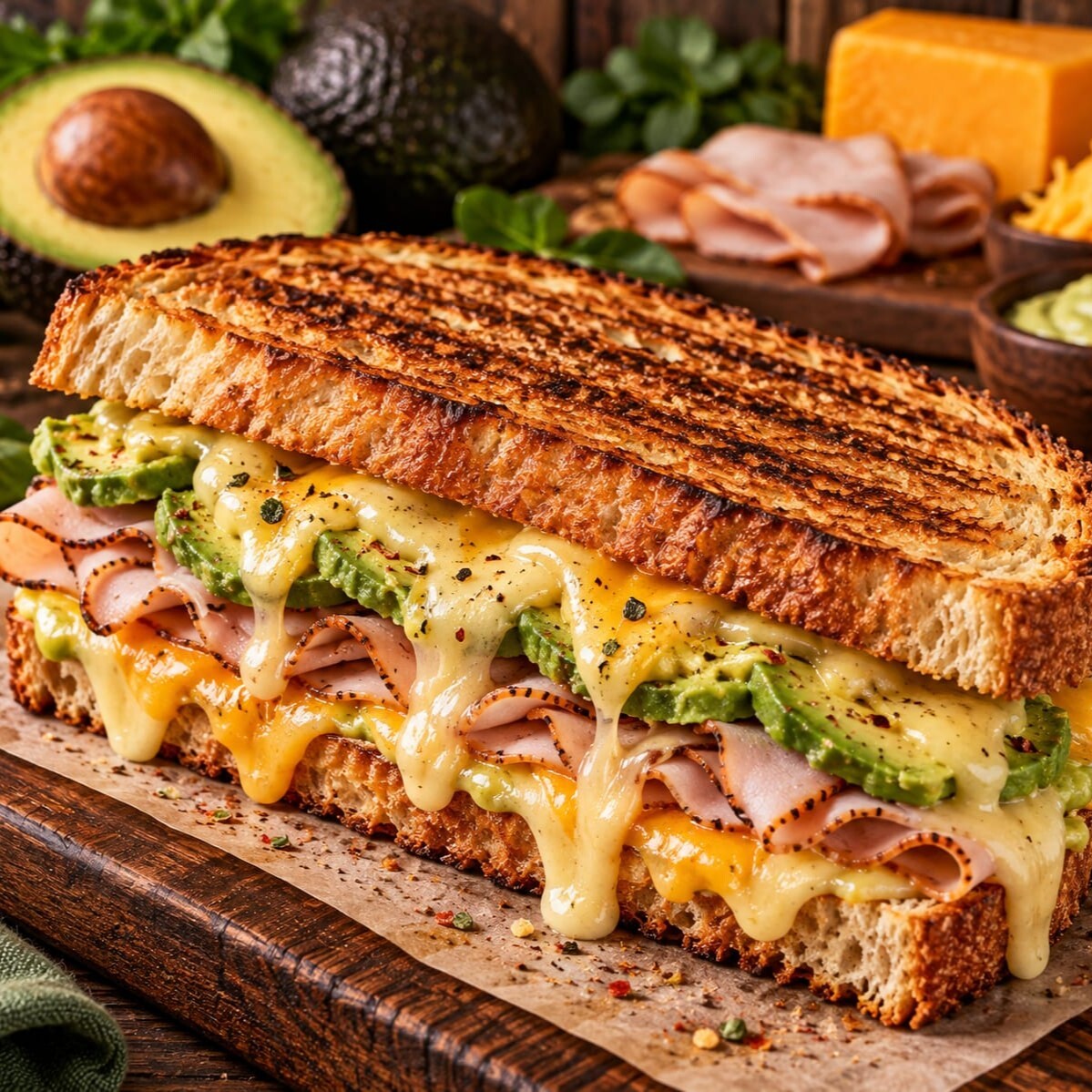 Avokado Şelale Tost