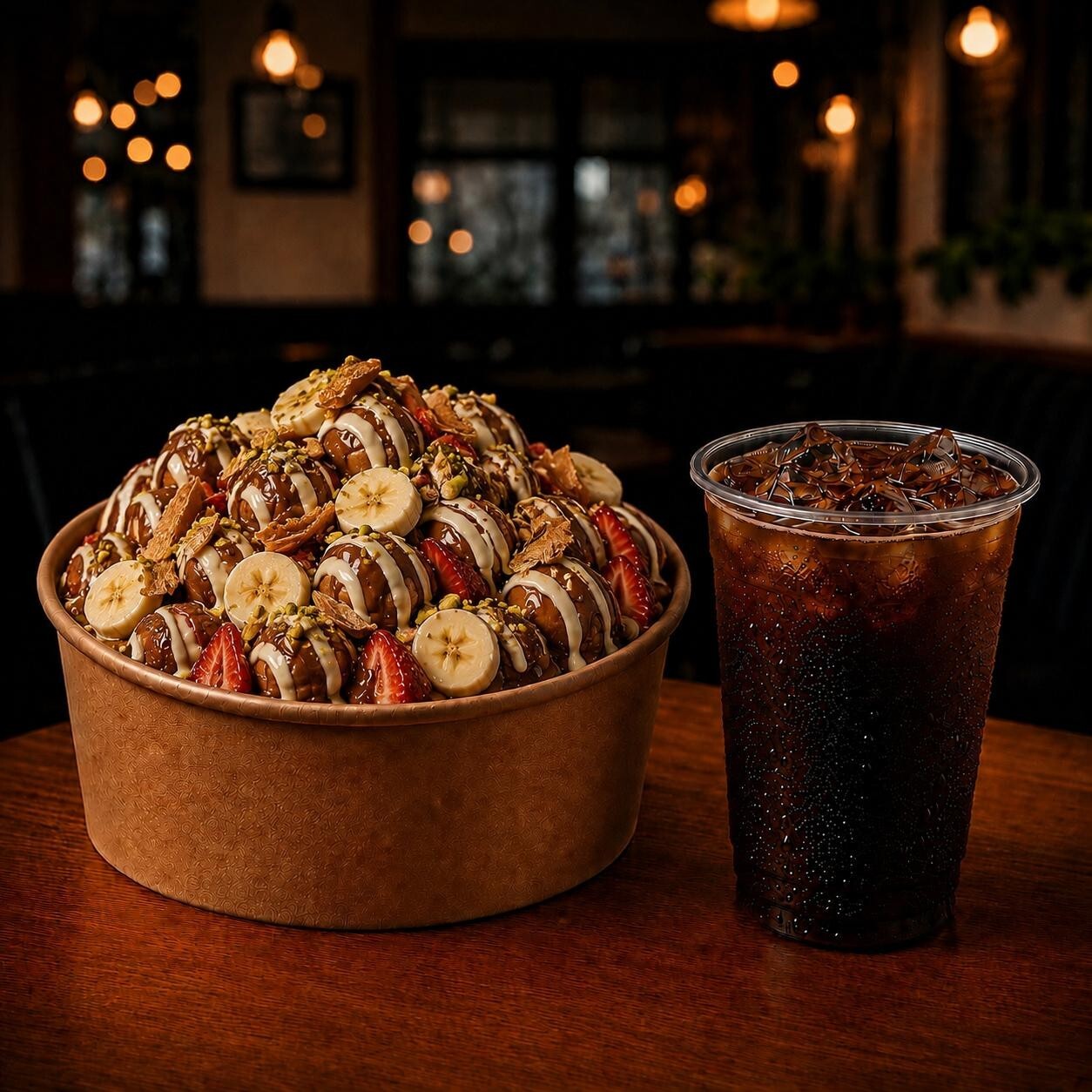 Kova Profiterol + Ice Americano