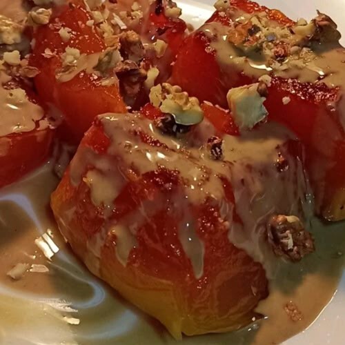 cevizli tahinli kabak tatlısı