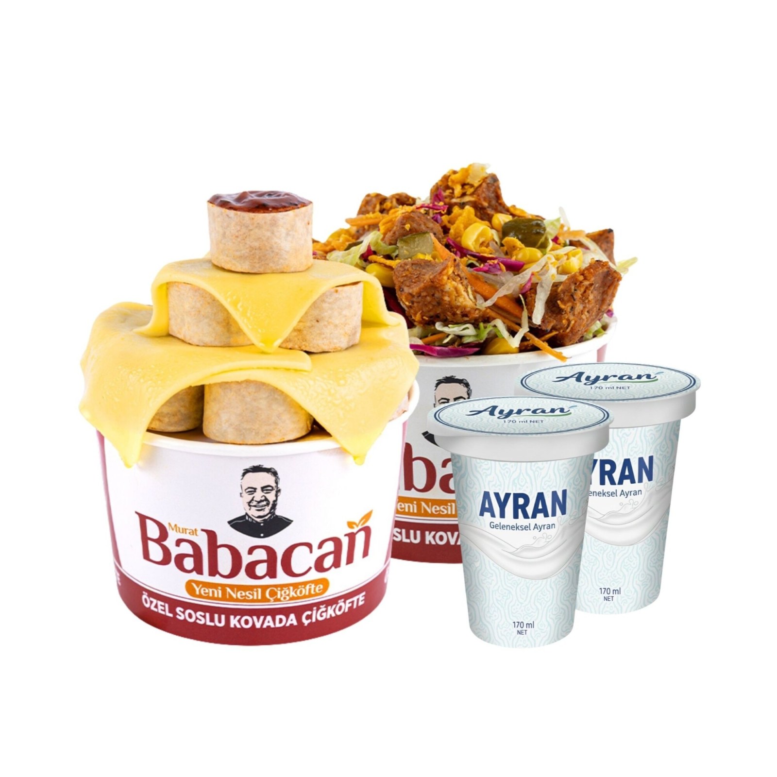 Babacan 2'li Kova & Ayran Menü