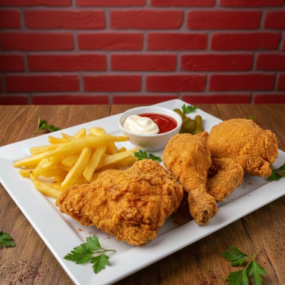 Kemikli Çıtır Tavuk Menü (750 gr)