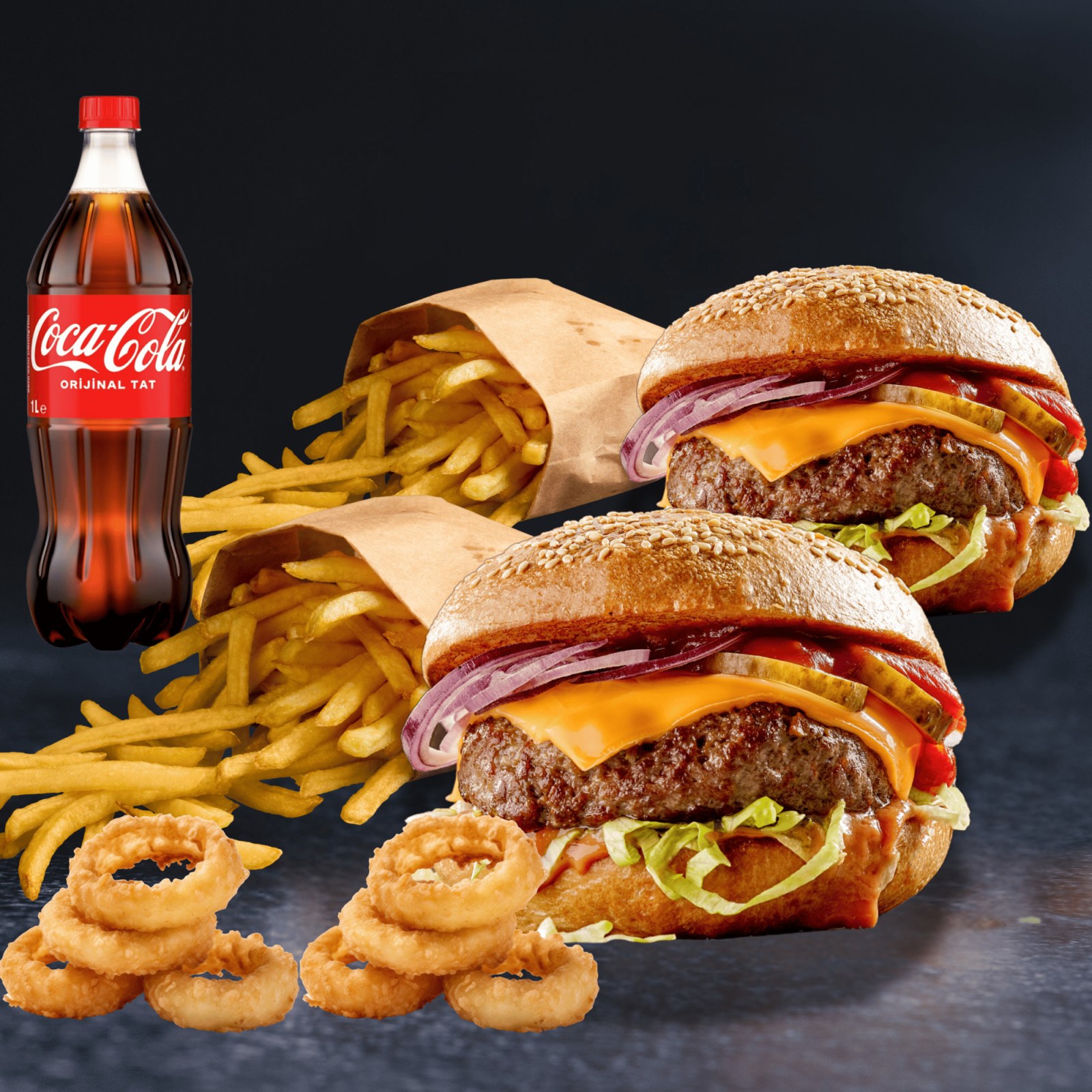 Zengin Obur Burger Menü