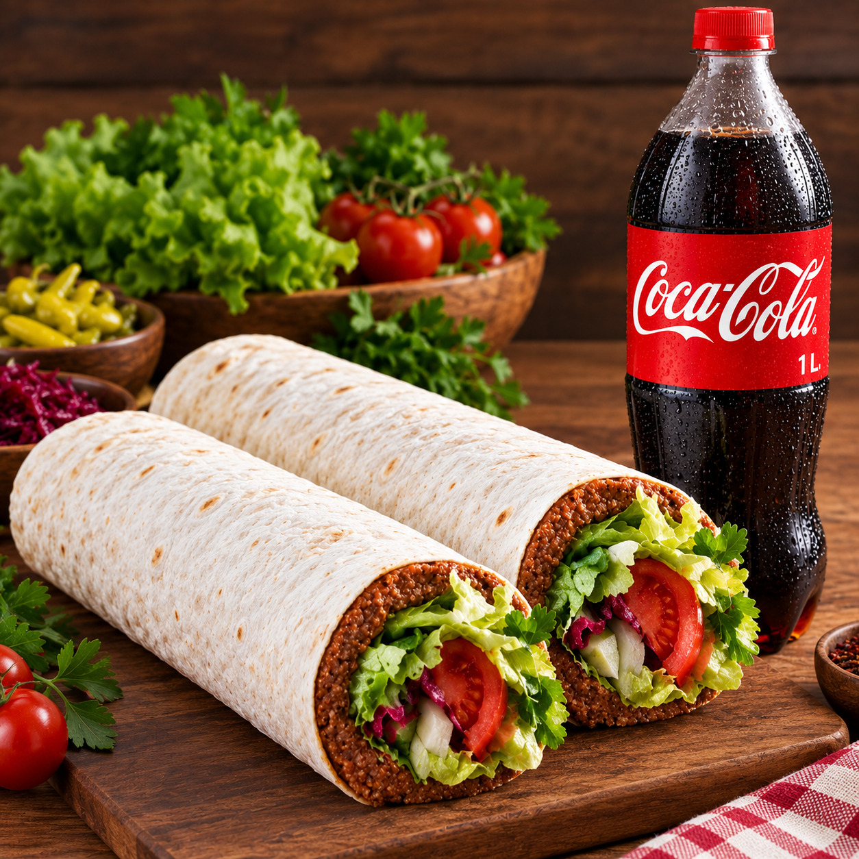 2 Mega Dürüm + 1 Lt Kola