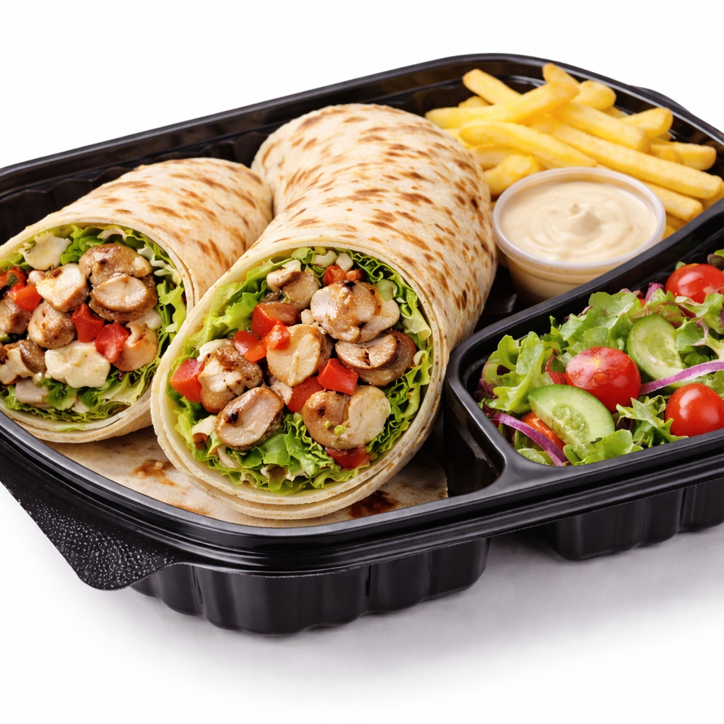 Mantarlı Izgara Tavuk Wrap