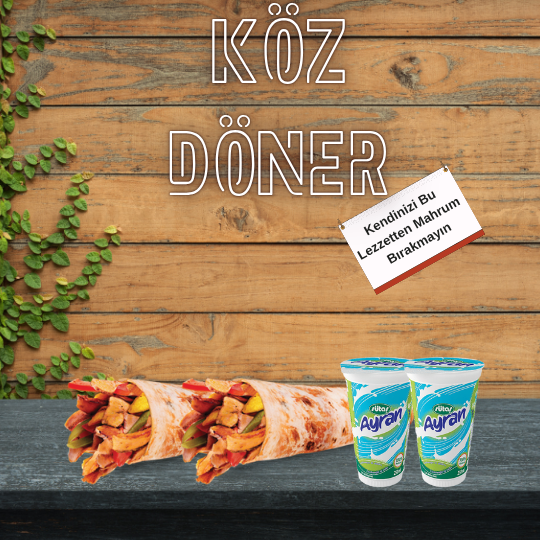 Köz Two Dürüm Ayran Menü