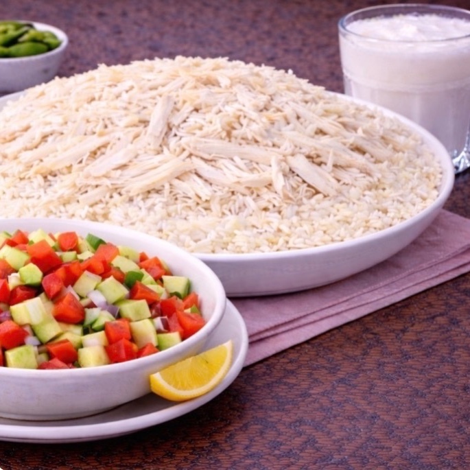 Esnaf 2… Tavuklu Pilav + Salata + Açık Ayran