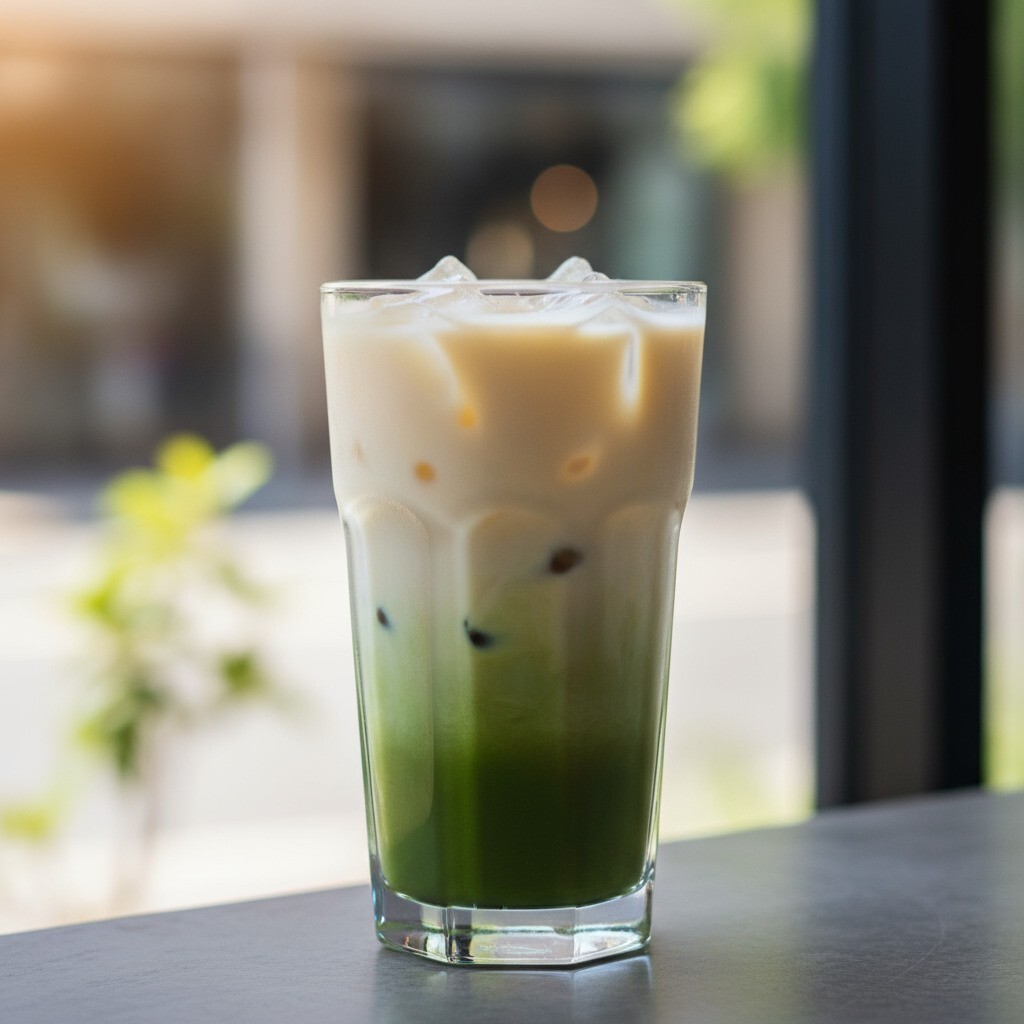 Çilekli Matcha Latte