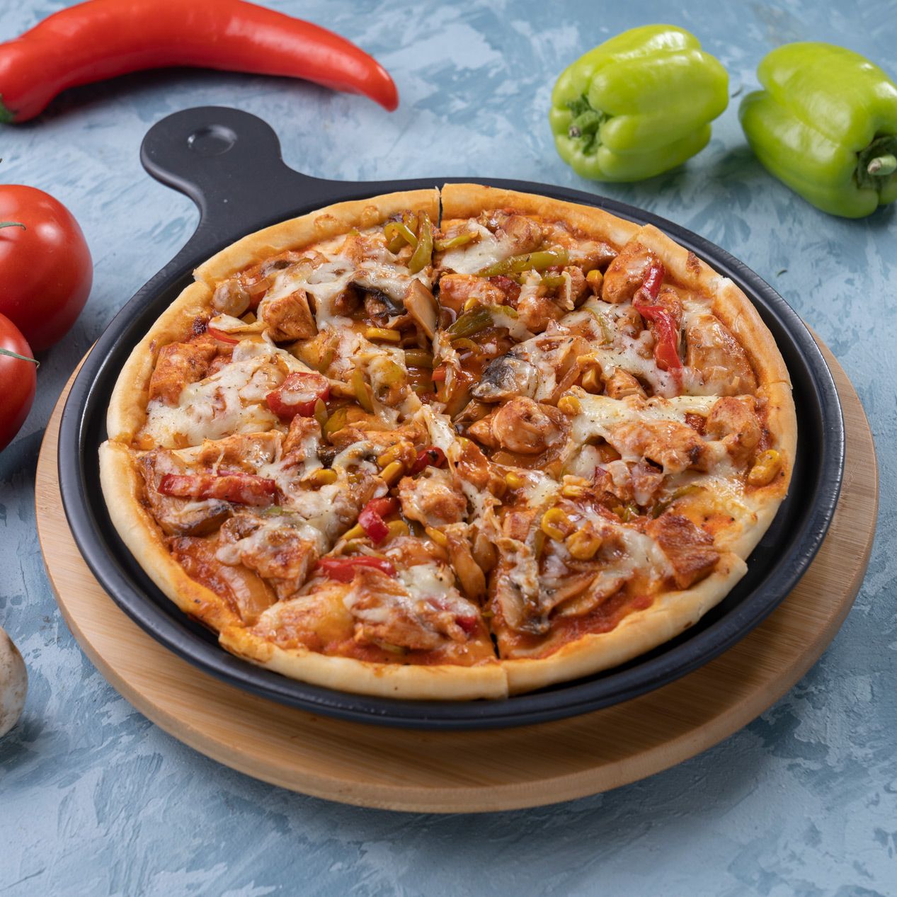 Meksika Tavuklu Pizza (Orta Boy)