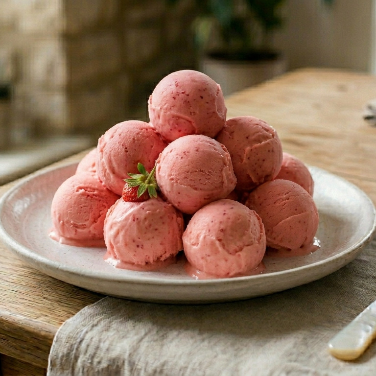 Çilekli Dondurma (250 Gr)