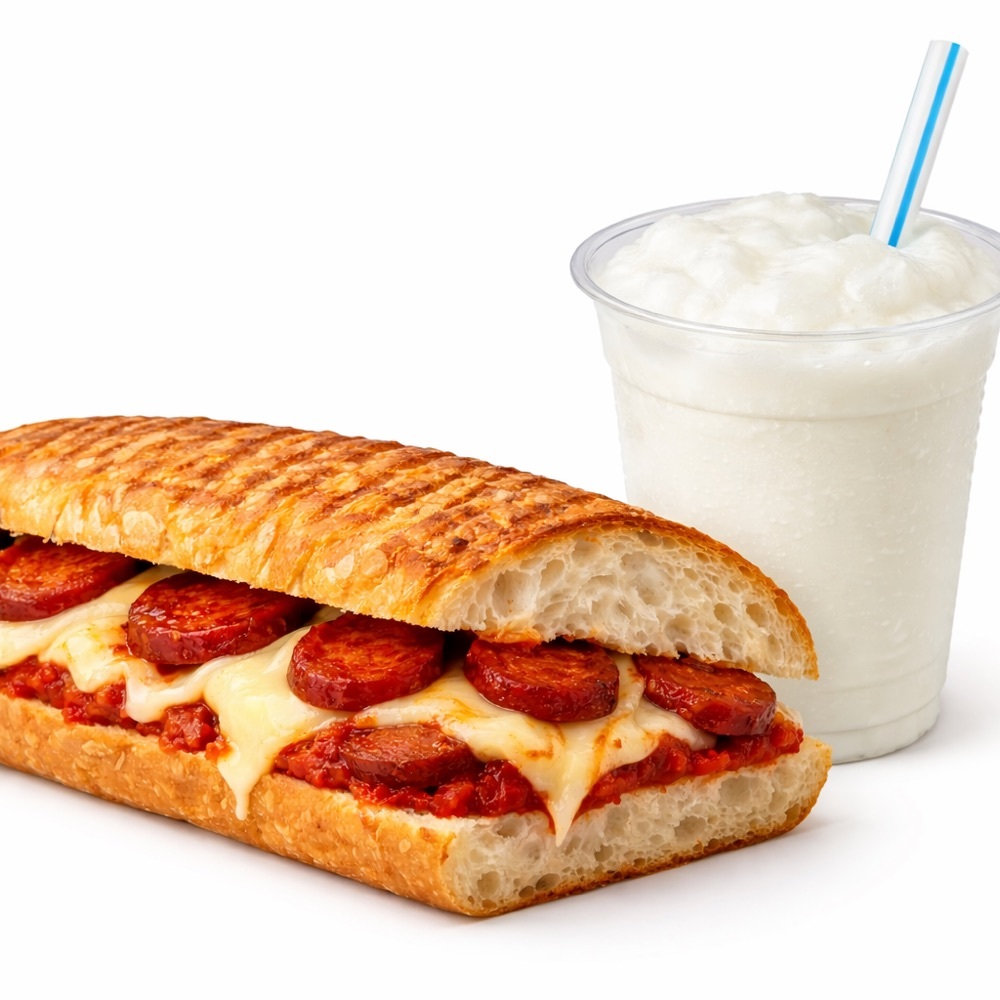 Yarım Baston Ekmek Arası Karışık Tost Menü