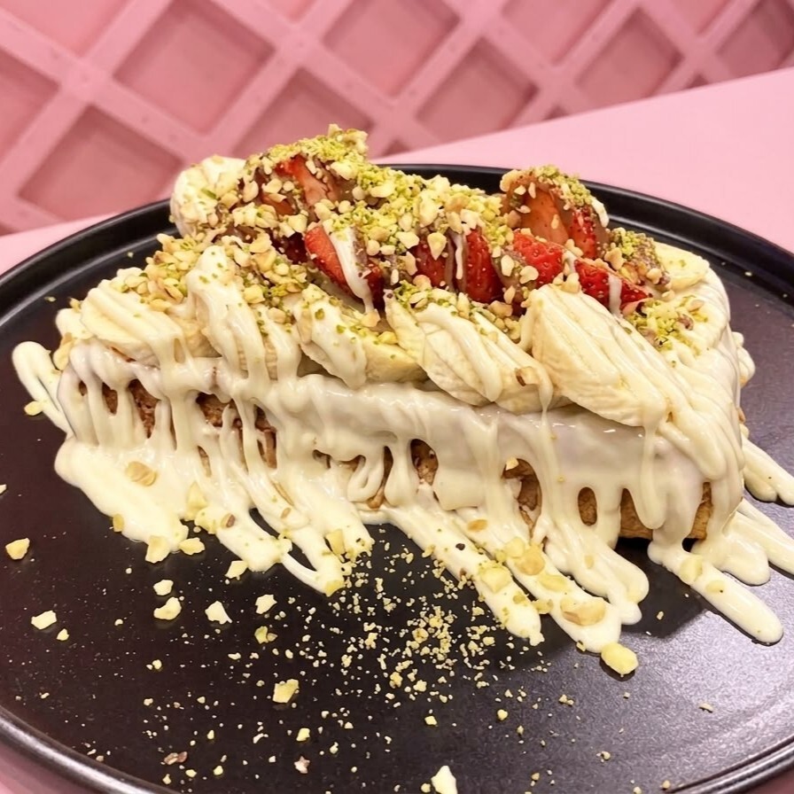 Beyaz Çikolatalı Waffle