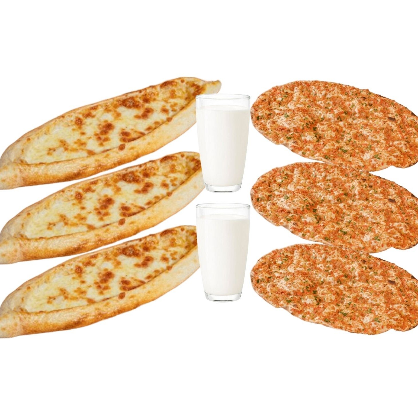 3 'Lü Kaşarlı Cantık & 3'Lü Lahmacun Menü