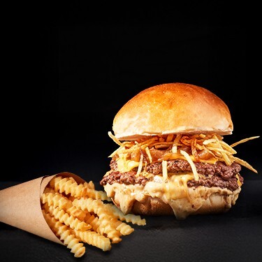 B-Cheese Smash Burger & Patates Kızartması