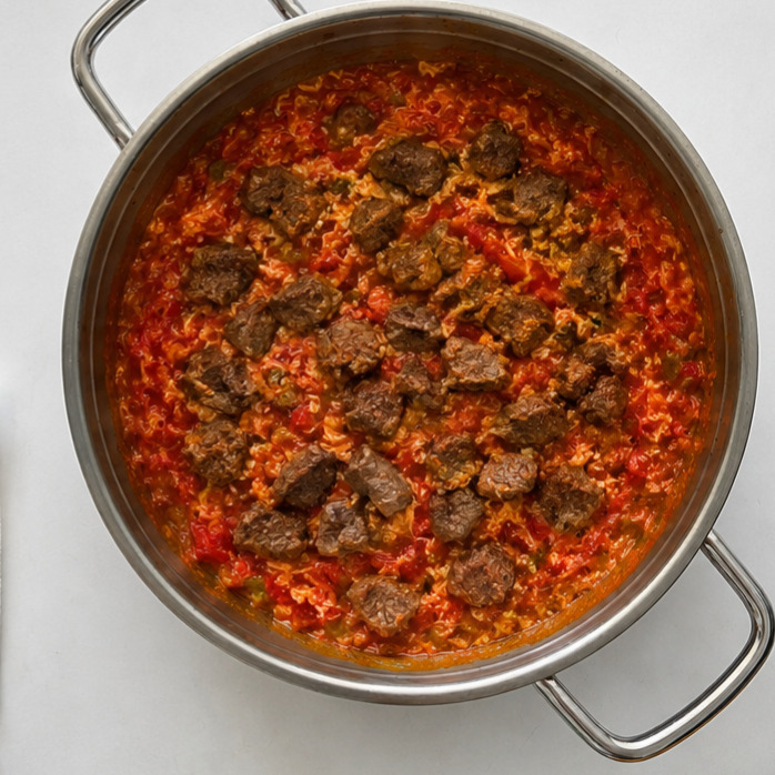 Kavurmalı menemen