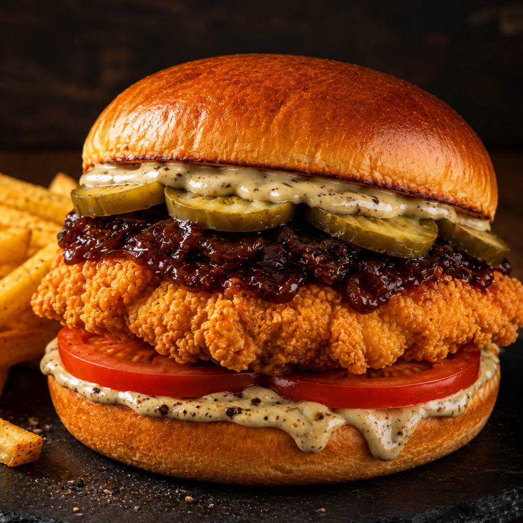 Truffle Soslu Chicken Burger