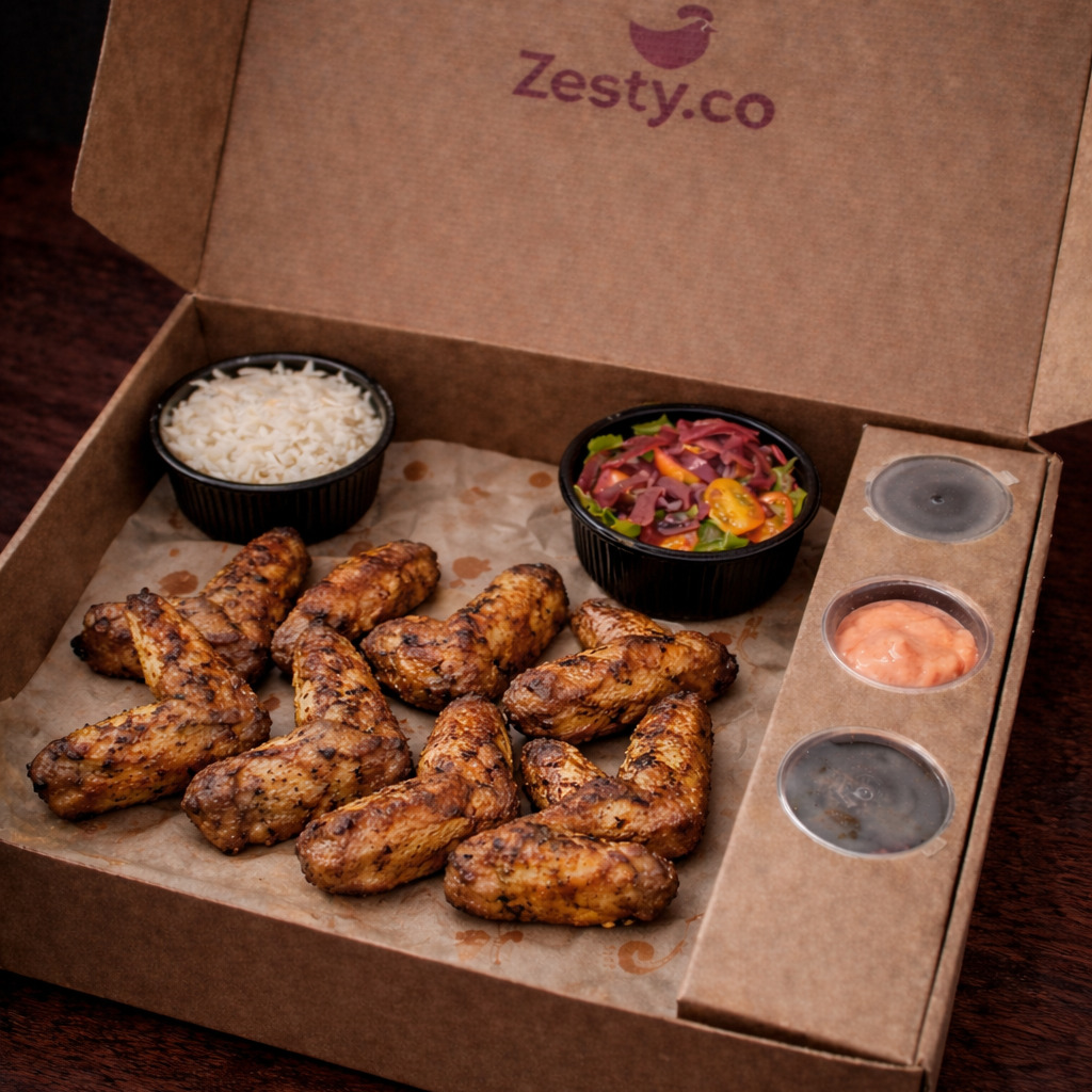 Zesty Wings Menü (9'lu)