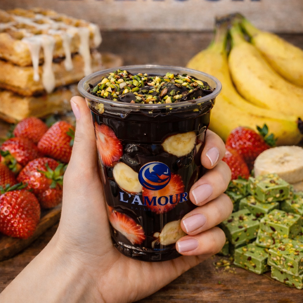 Bitter Çikolata Bardak Waffle