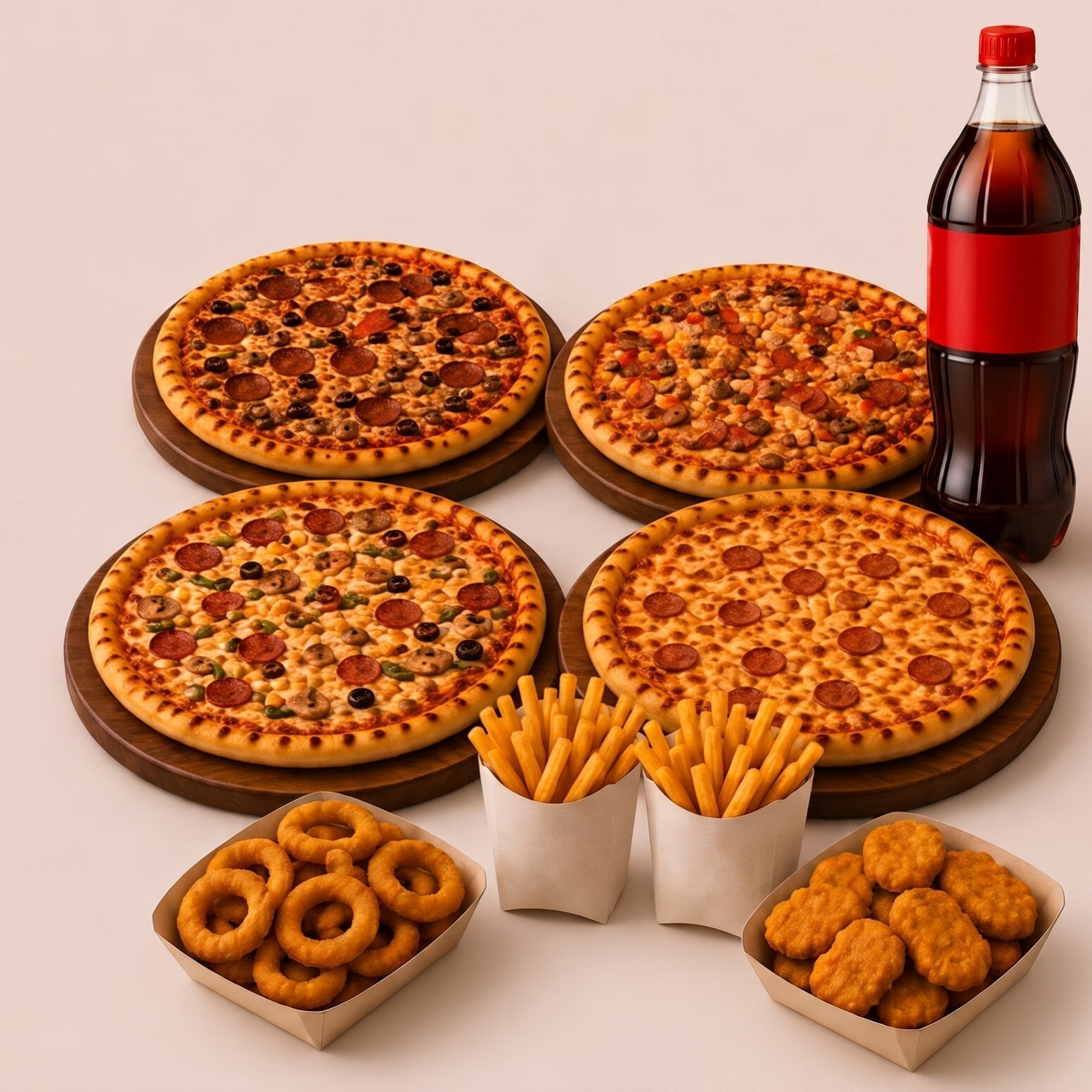Rio Dörtlük Pizza Menü