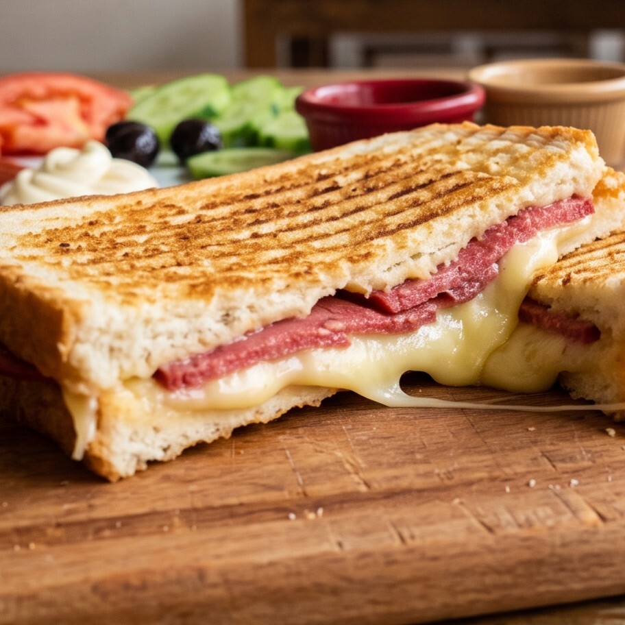 Salamlı Kaşarlı Tost