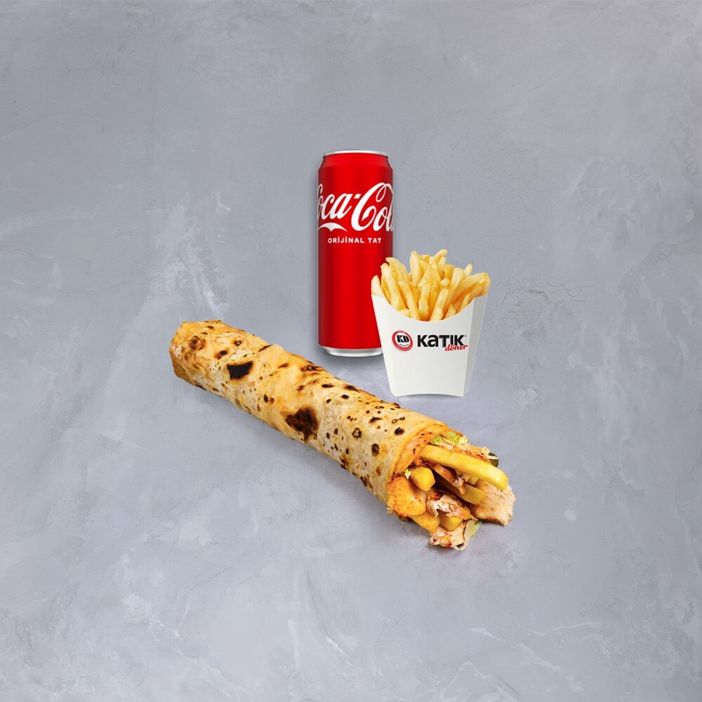 Katık Zurna Tavuk Döner (120 gr) Coca-Cola + Patates Menü