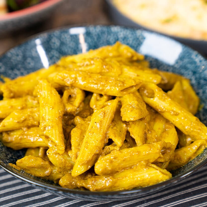 Kremalı Körili Tavuklu Penne