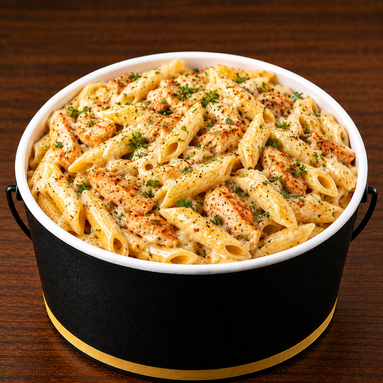 Kremalı Tavuklu Penne