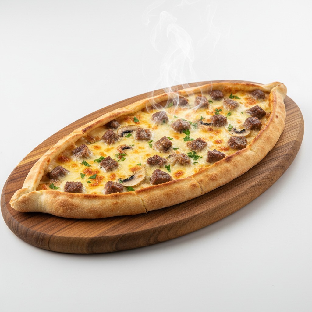 Kuşbaşılı Kaşarlı Pide