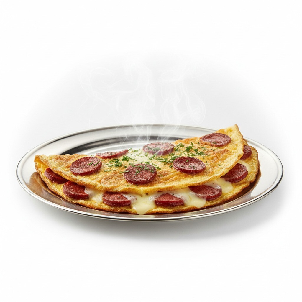 Sucuklu - Kaşarlı Omlet