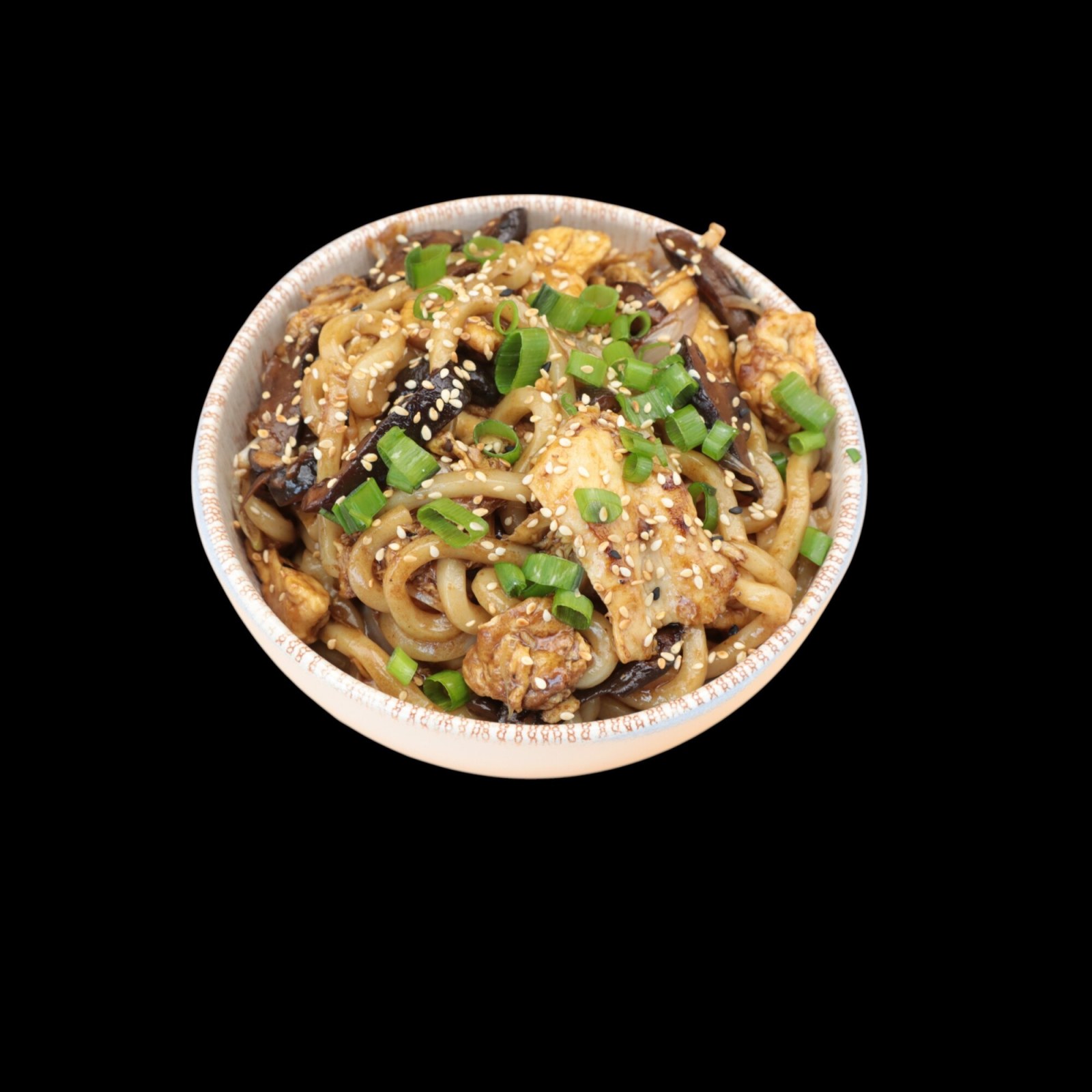 Tavuklu Udon (Kore Usulü)