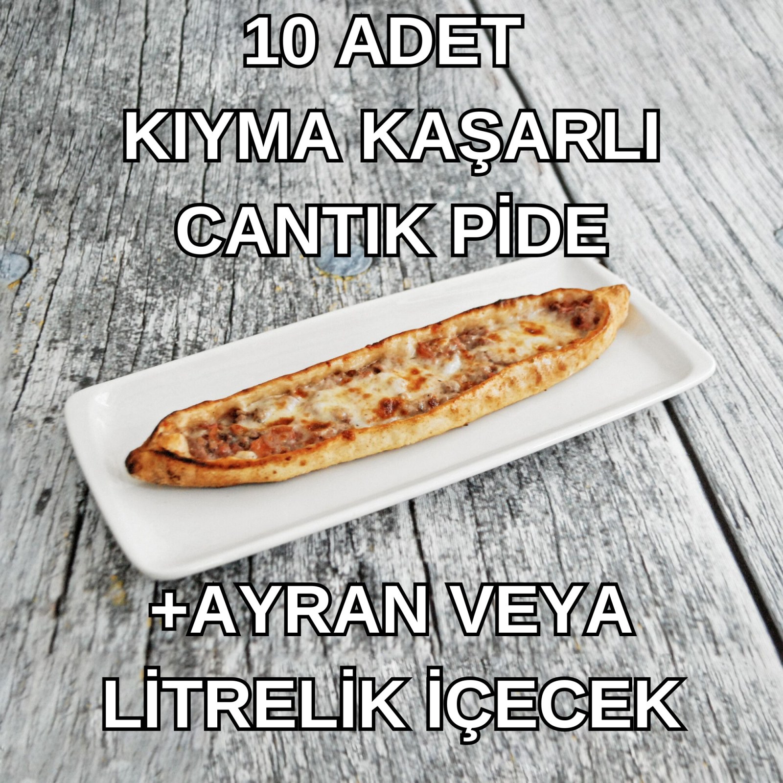 10'lu Kıymalı Kaşarlı Cantık Menü