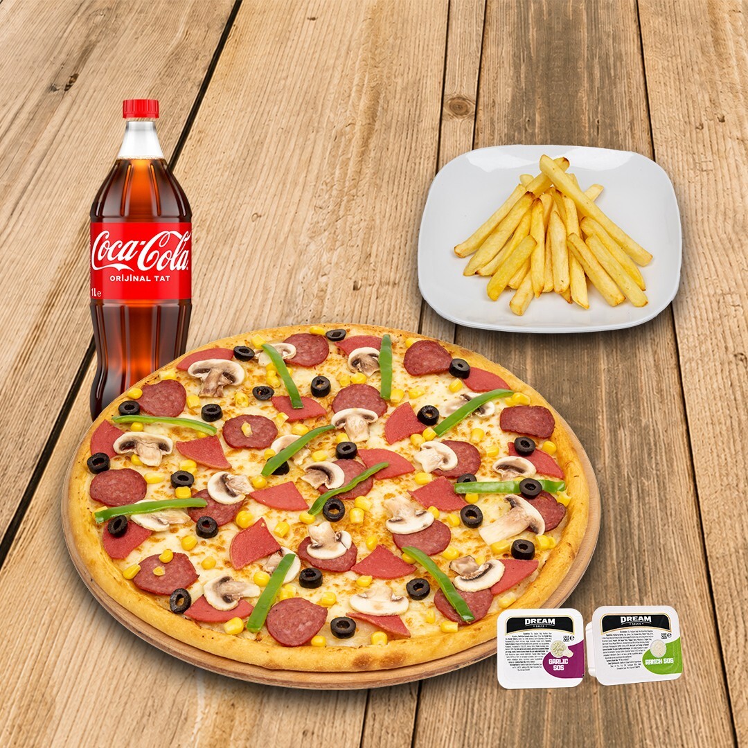 Orta Boy Karışık Pizza Menüsü