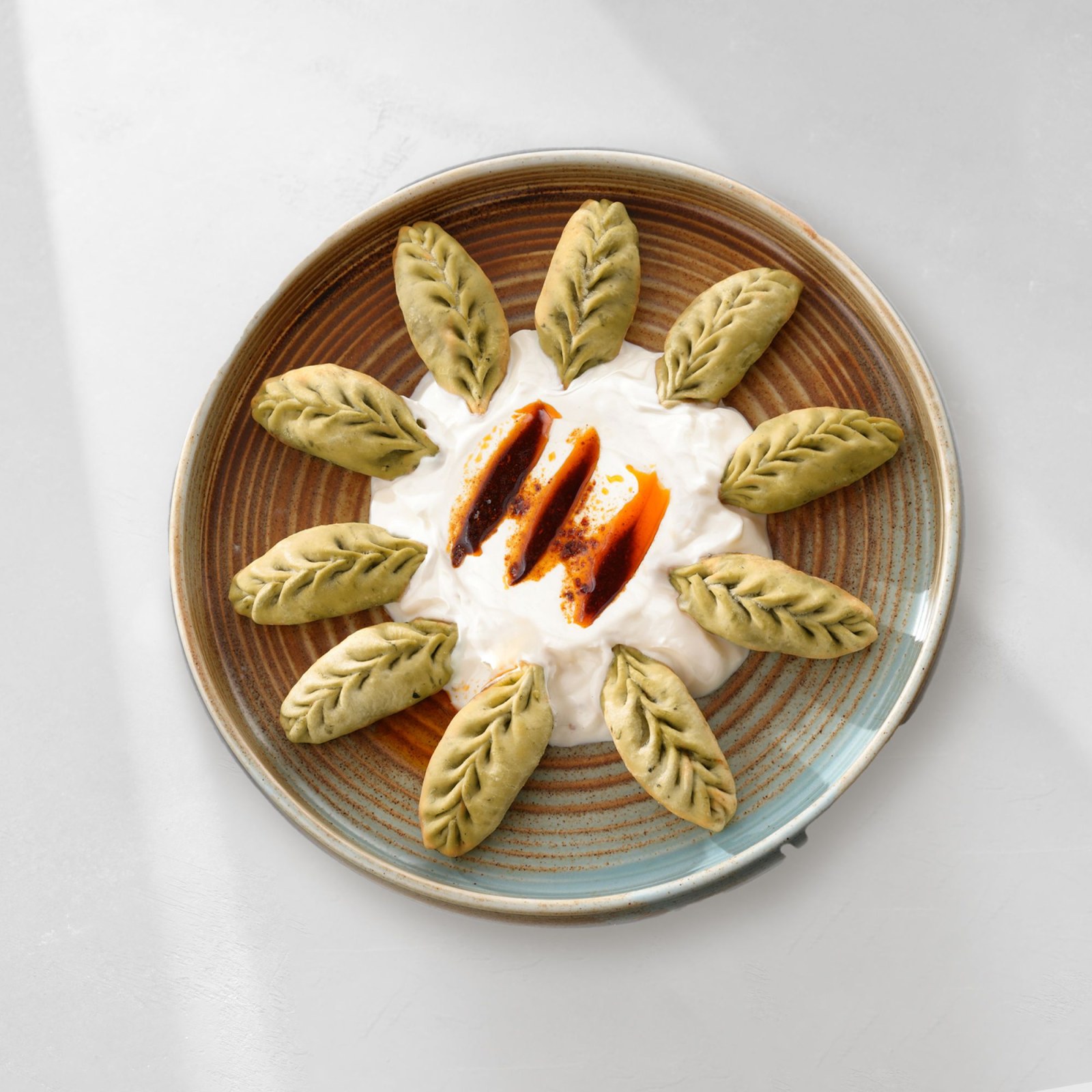 Kızarmış Yeşil Momo (Vegan)