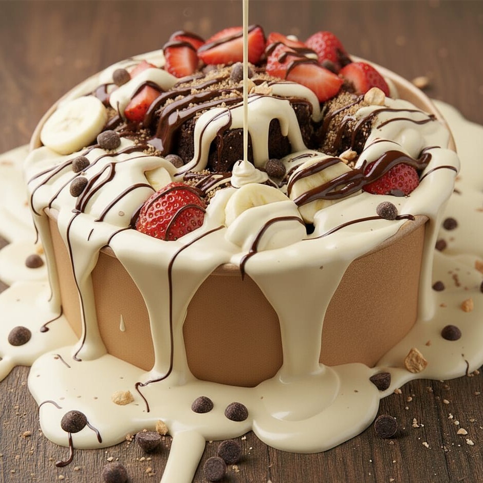 Soft Meyveli Brownie Bowl Large
