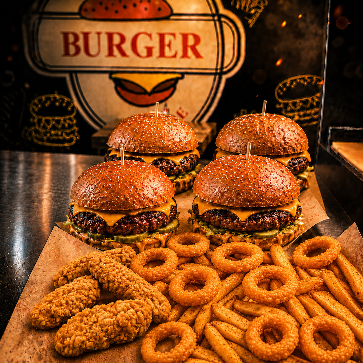 One House Burger Kampanya (4 Kişilik)